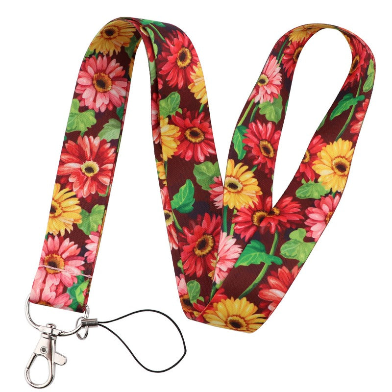 Wholesale 10pcs Sunflower Daisy Flower Hanging Neck Work Exhibition Membership Card Work Card Pendant